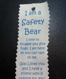 Safety Bear Hang Tag