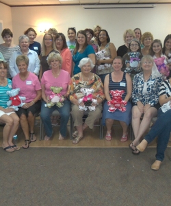 Here is the group 29 women finished 72 Safety Bears!